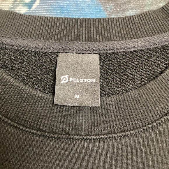 🐲💙 Peloton Light Black Sweatshirt Side Panel Pullover - Picture 2 of 9